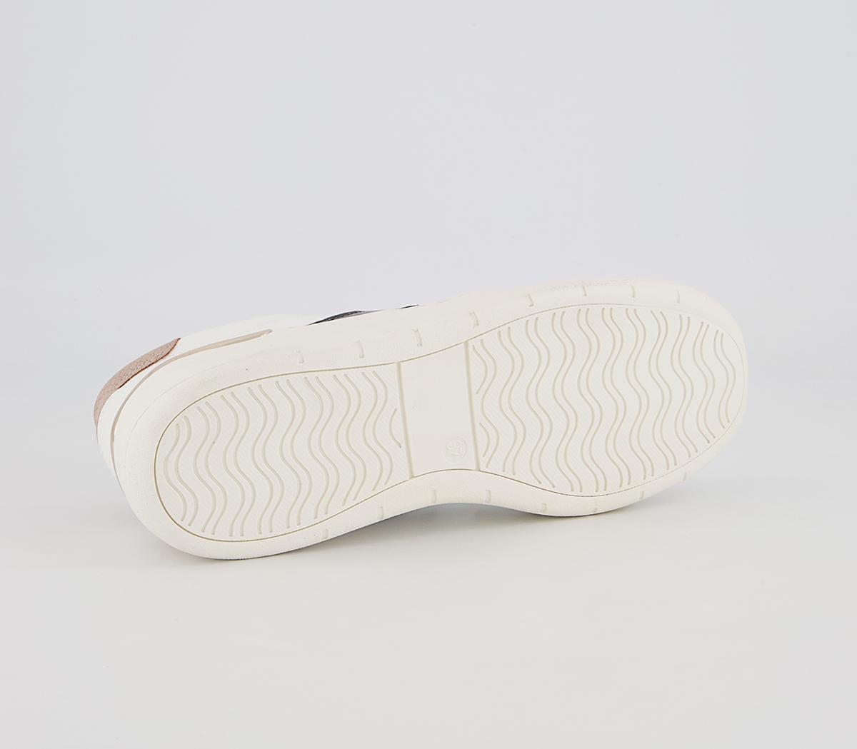 Office Fragment Side Details Lace Up Trainers Office Fragment Side Details Lace Up Trainers White Black Mix