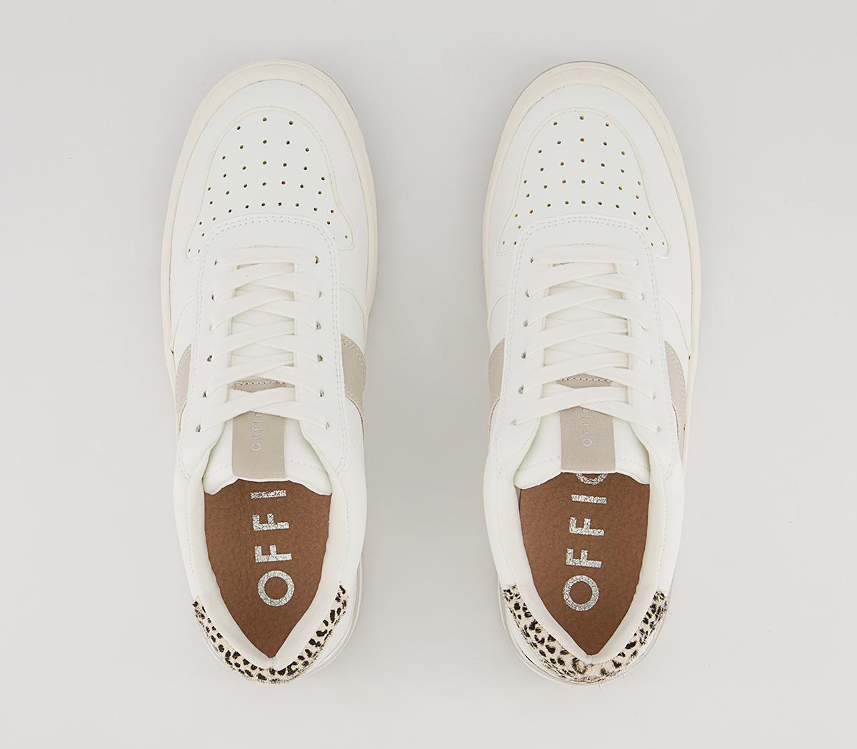 Office Fragment Side Details Chunky Lace Up Trainers Office Fragment Side Details Chunky Lace Up Trainers White Grey Leopard Mix