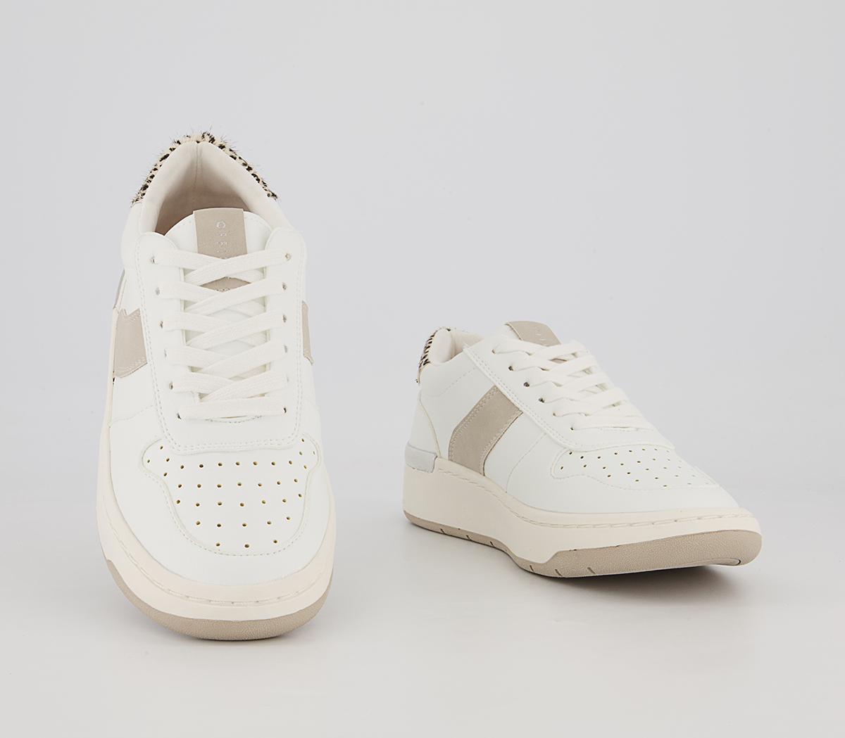 Office Fragment Side Details Chunky Lace Up Trainers Office Fragment Side Details Chunky Lace Up Trainers White Grey Leopard Mix