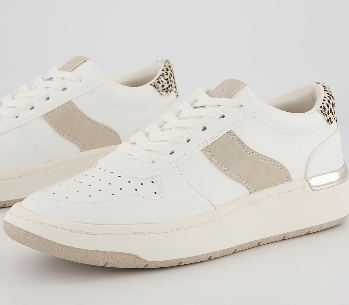 Office Fragment Side Details Chunky Lace Up Trainers Office Fragment Side Details Chunky Lace Up Trainers White Grey Leopard Mix
