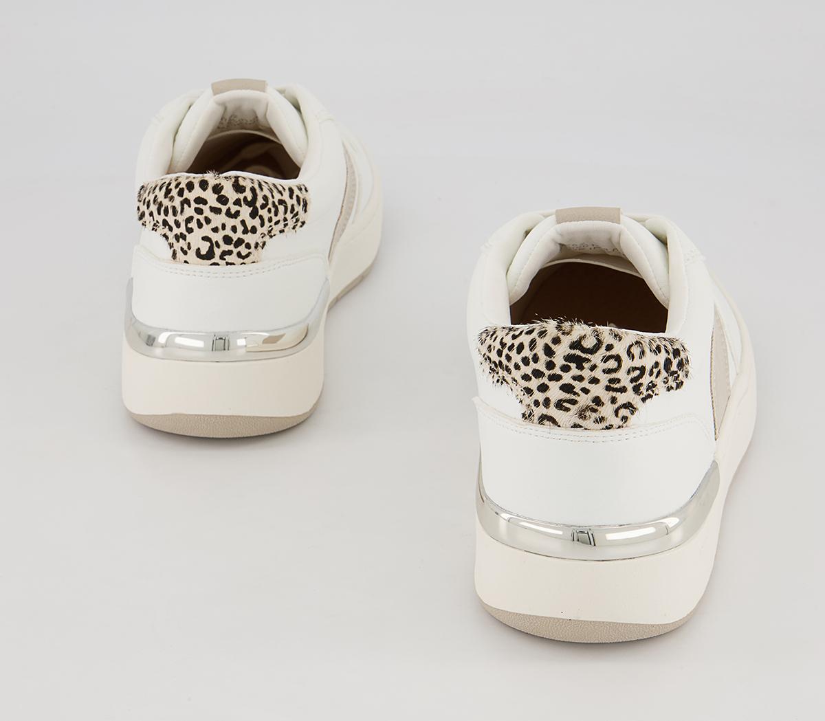 Office Fragment Side Details Chunky Lace Up Trainers Office Fragment Side Details Chunky Lace Up Trainers White Grey Leopard Mix