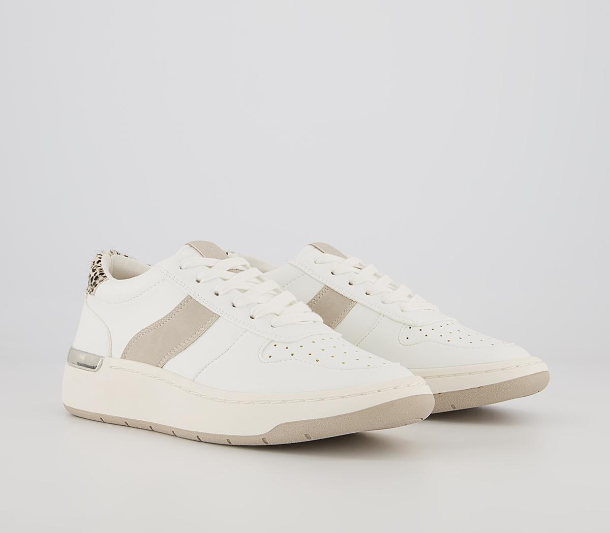 Office Fragment Side Details Chunky Lace Up Trainers Office Fragment Side Details Chunky Lace Up Trainers White Grey Leopard Mix