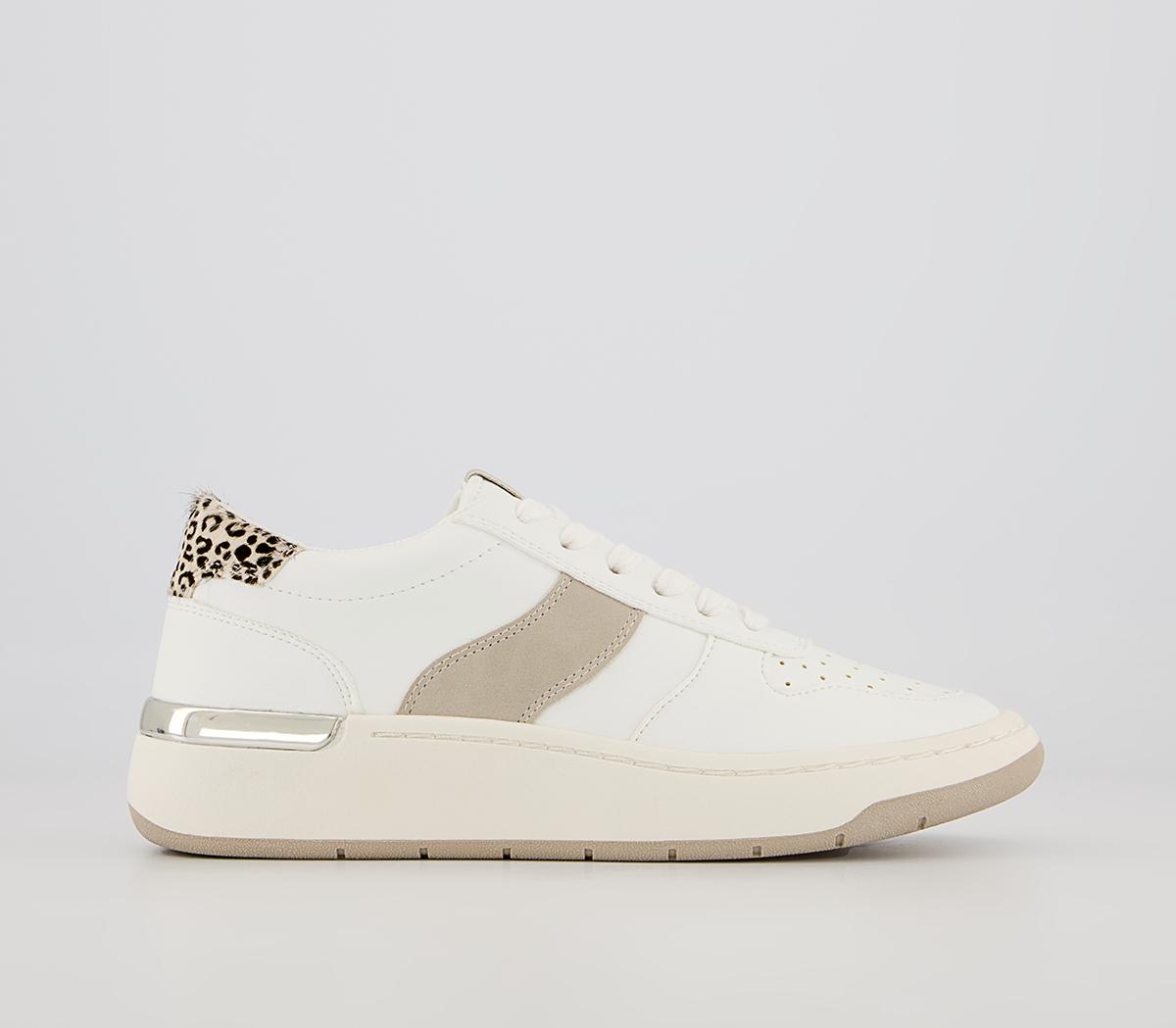 Office Fragment Side Details Chunky Lace Up Trainers Office Fragment Side Details Chunky Lace Up Trainers White Grey Leopard Mix