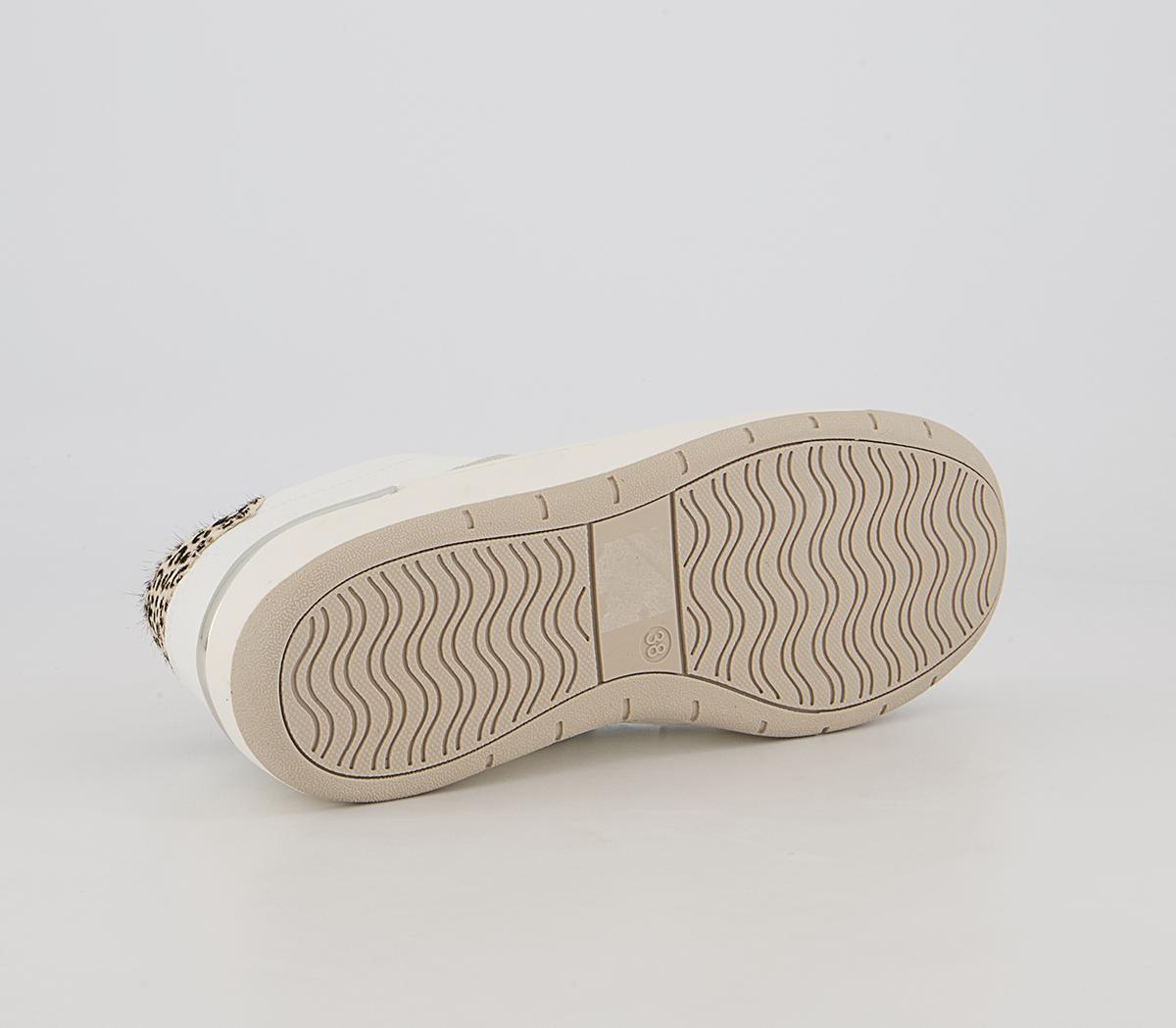 Office Fragment Side Details Chunky Lace Up Trainers Office Fragment Side Details Chunky Lace Up Trainers White Grey Leopard Mix