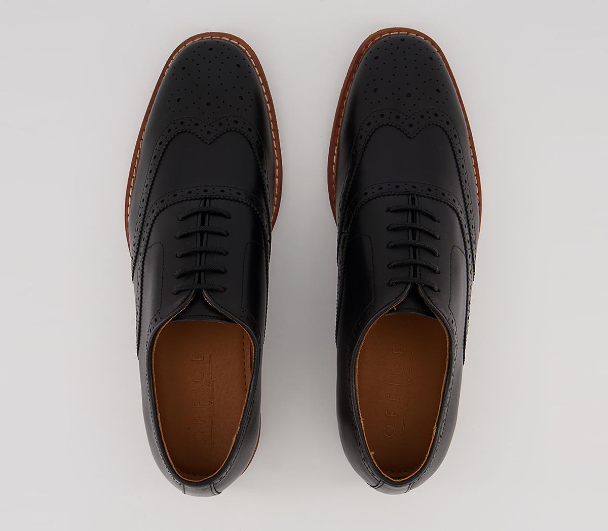 Office Meanest Oxford Brogues Office Meanest Oxford Brogues Black Leather