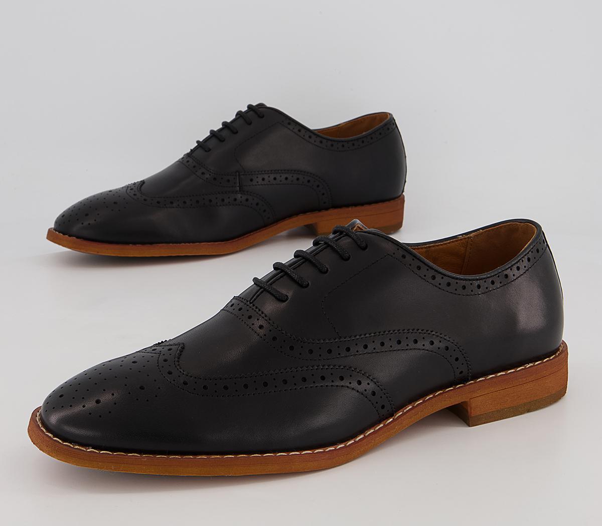 Office Meanest Oxford Brogues Office Meanest Oxford Brogues Black Leather