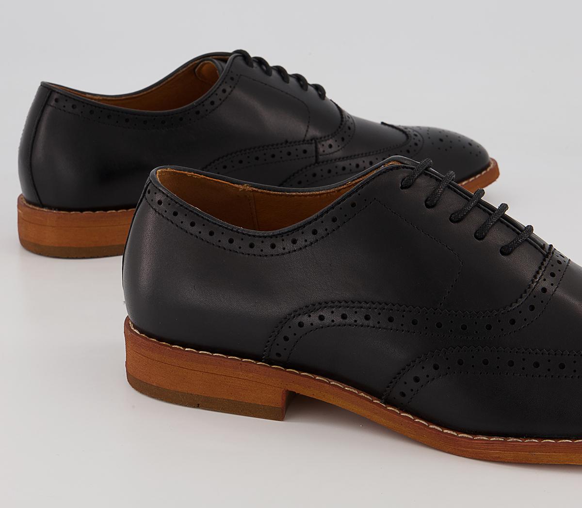 Office Meanest Oxford Brogues Office Meanest Oxford Brogues Black Leather