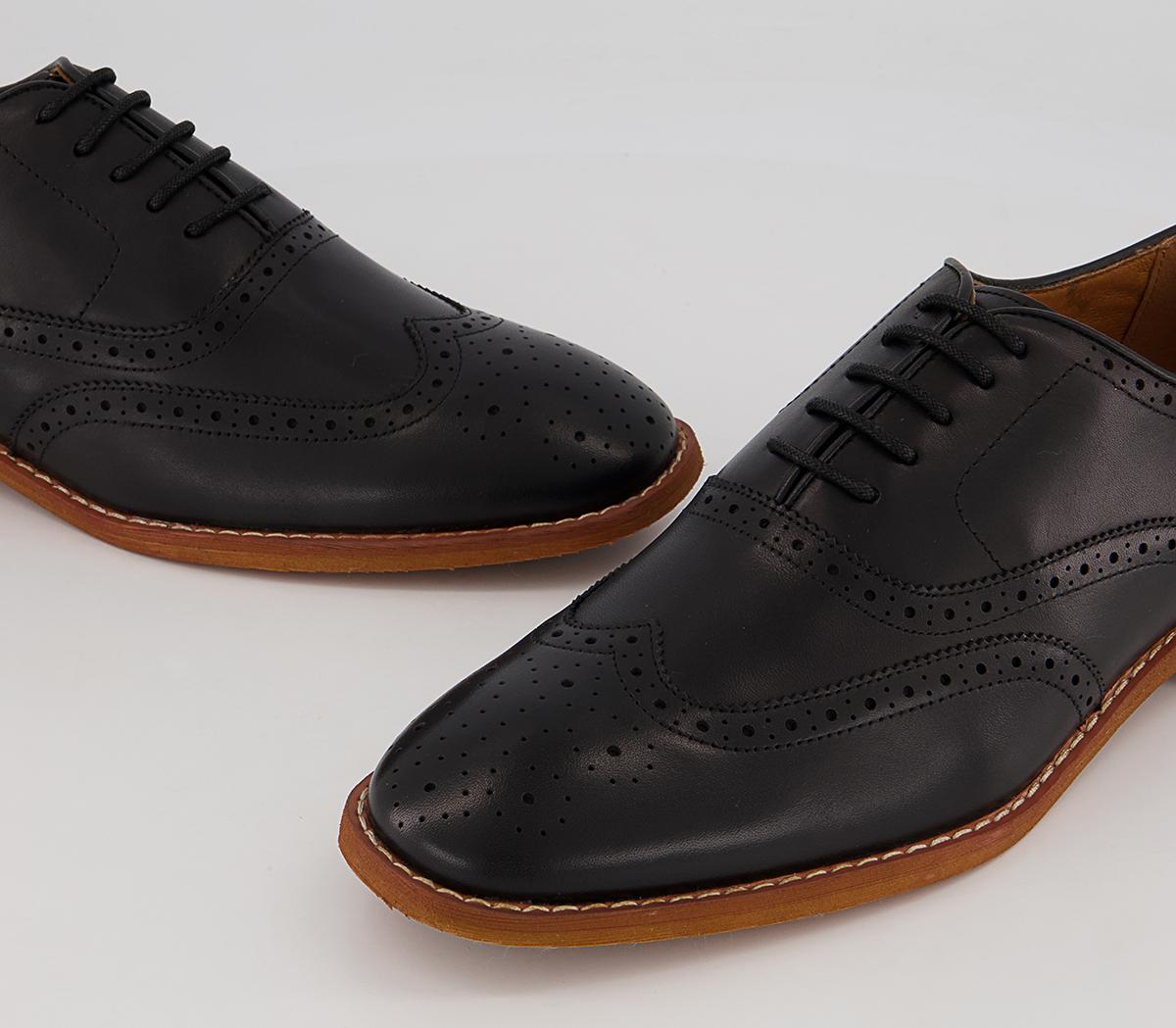 Office Meanest Oxford Brogues Office Meanest Oxford Brogues Black Leather