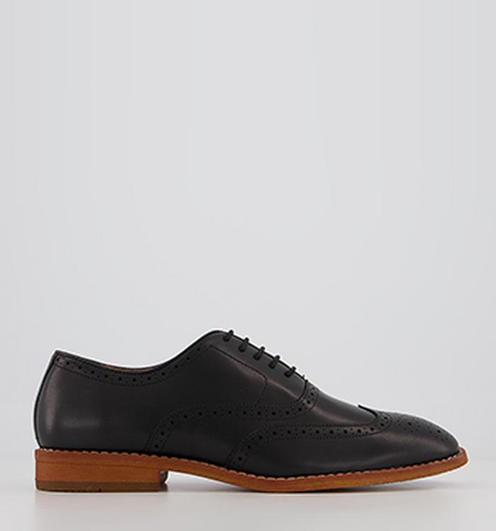 Office Meanest Oxford Brogues Black Leather
