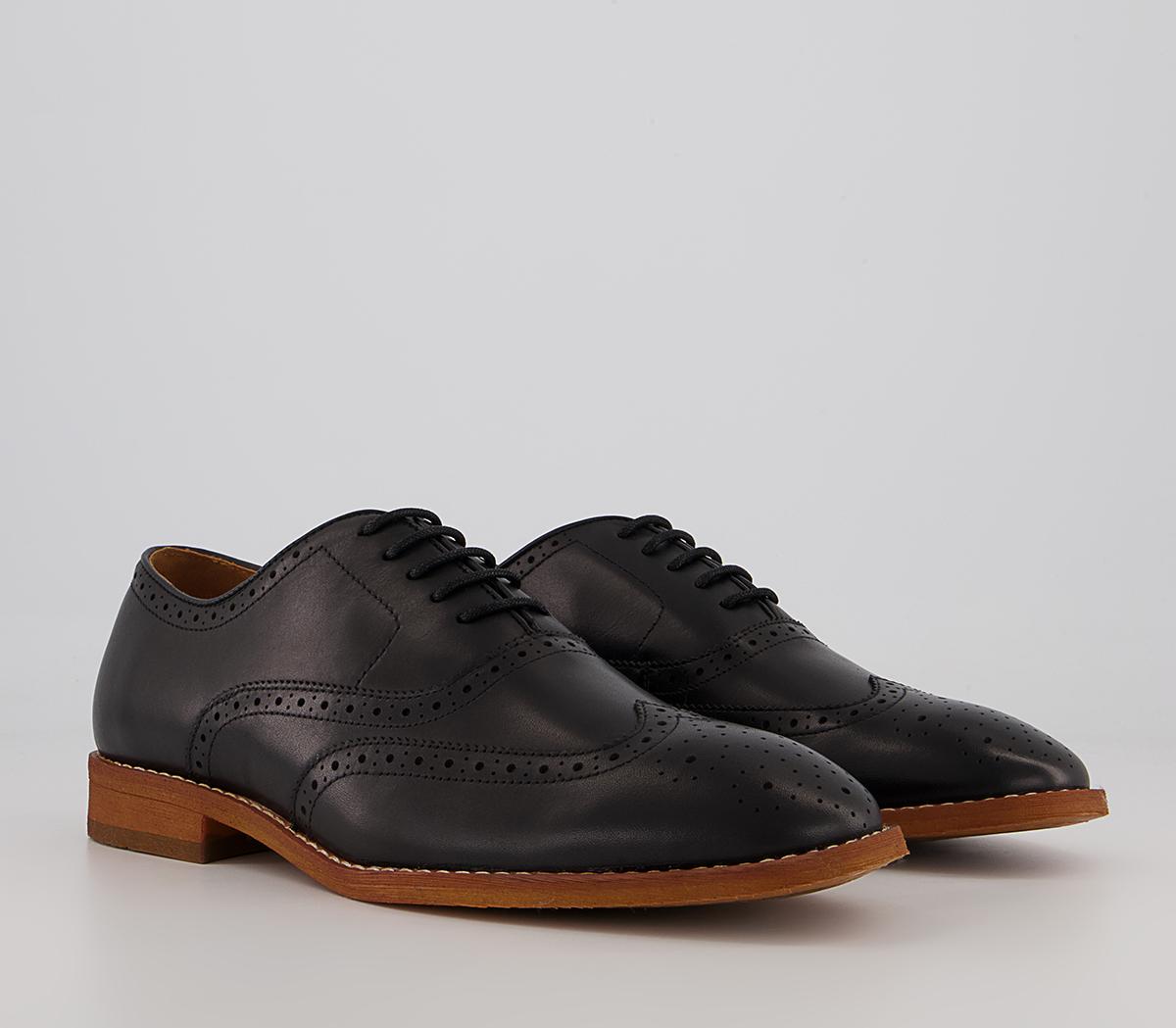 Office Meanest Oxford Brogues Office Meanest Oxford Brogues Black Leather