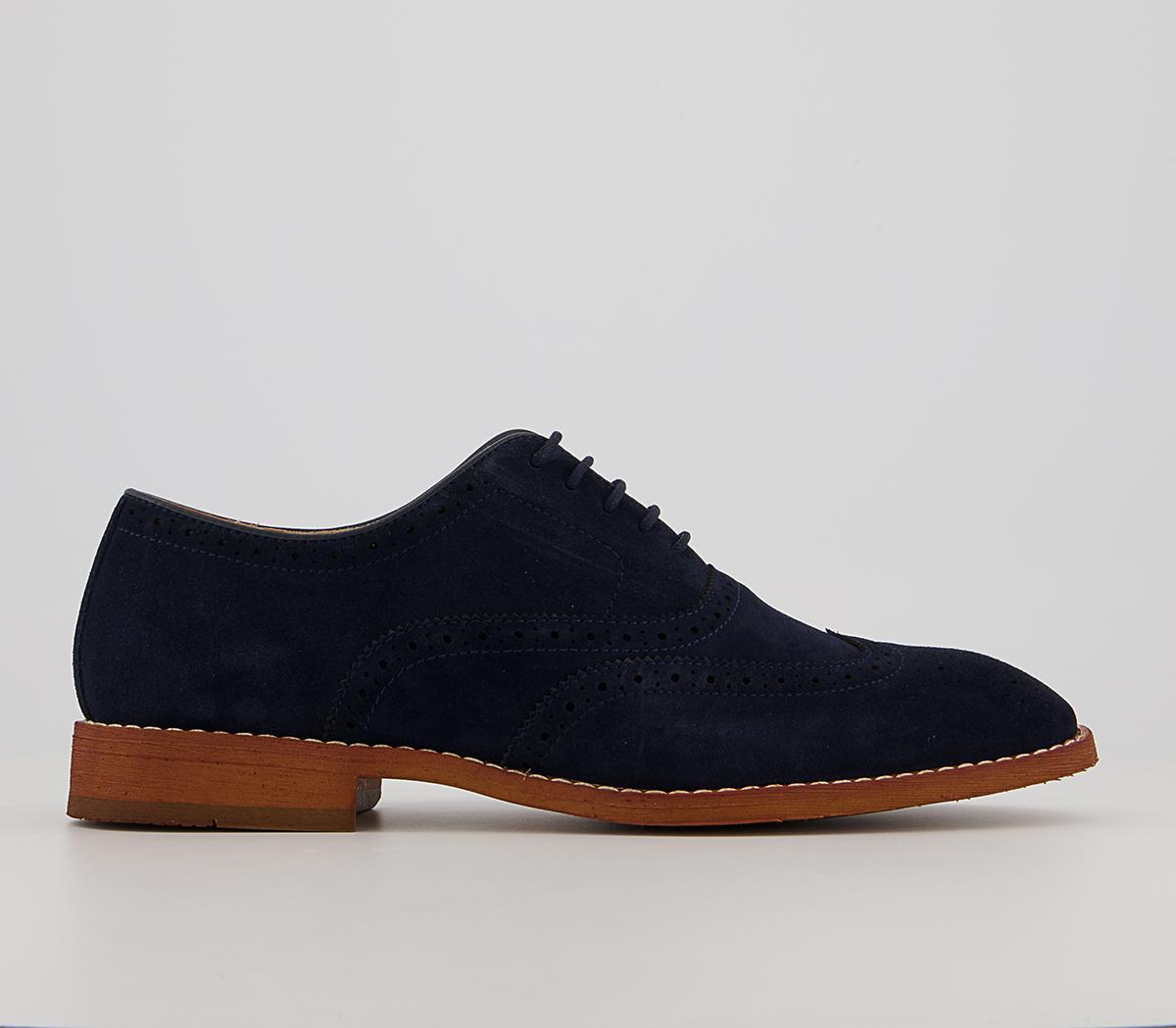 OFFICEMeanest Oxford BroguesNavy Suede