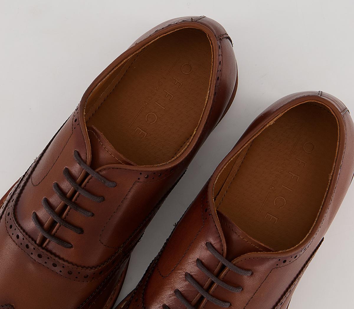 Office Meanest Oxford Brogues Office Meanest Oxford Brogues Tan Leather