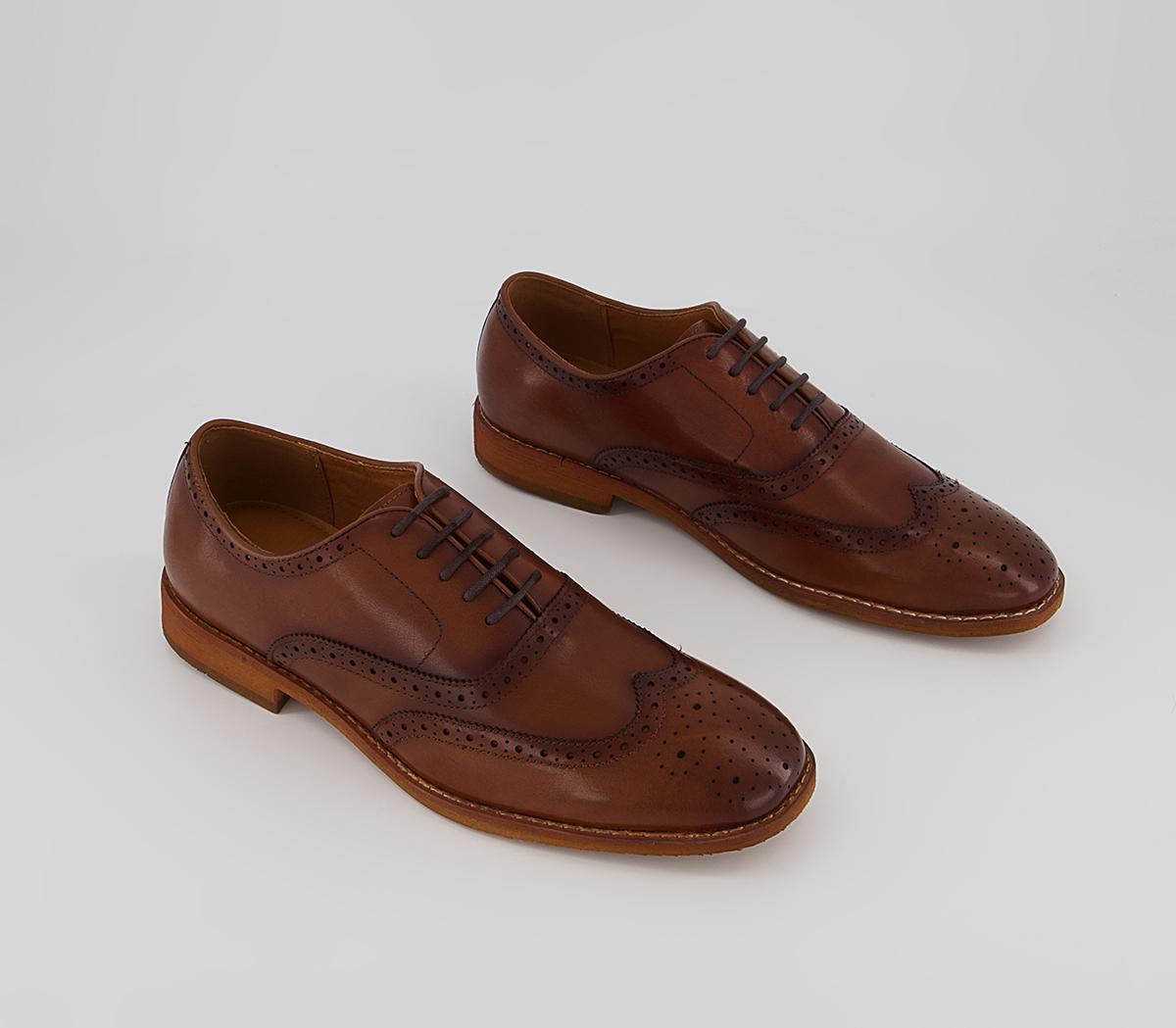 Office Meanest Oxford Brogues Office Meanest Oxford Brogues Tan Leather