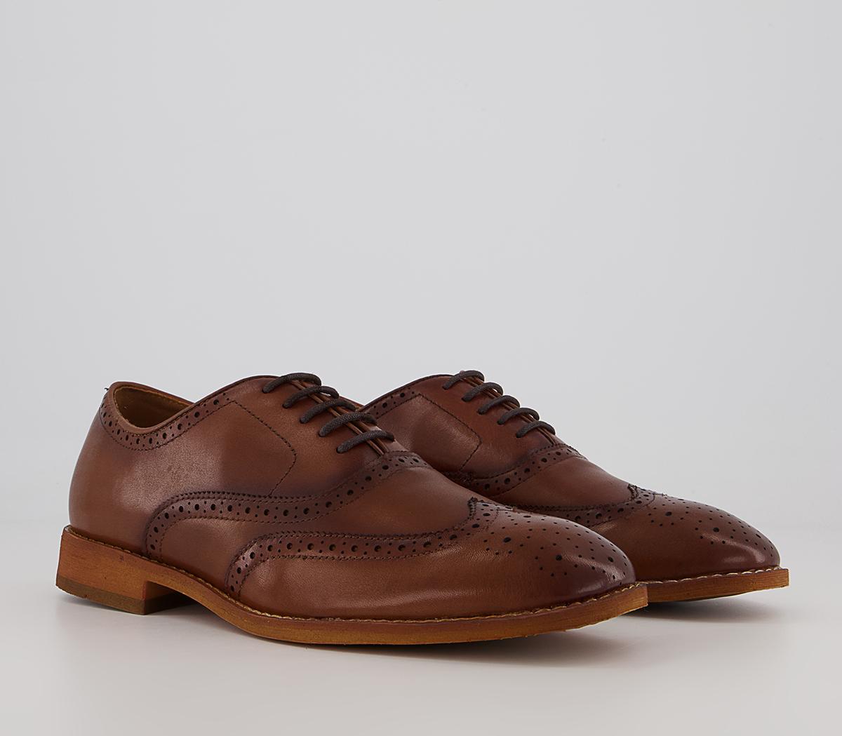 Office Meanest Oxford Brogues Office Meanest Oxford Brogues Tan Leather