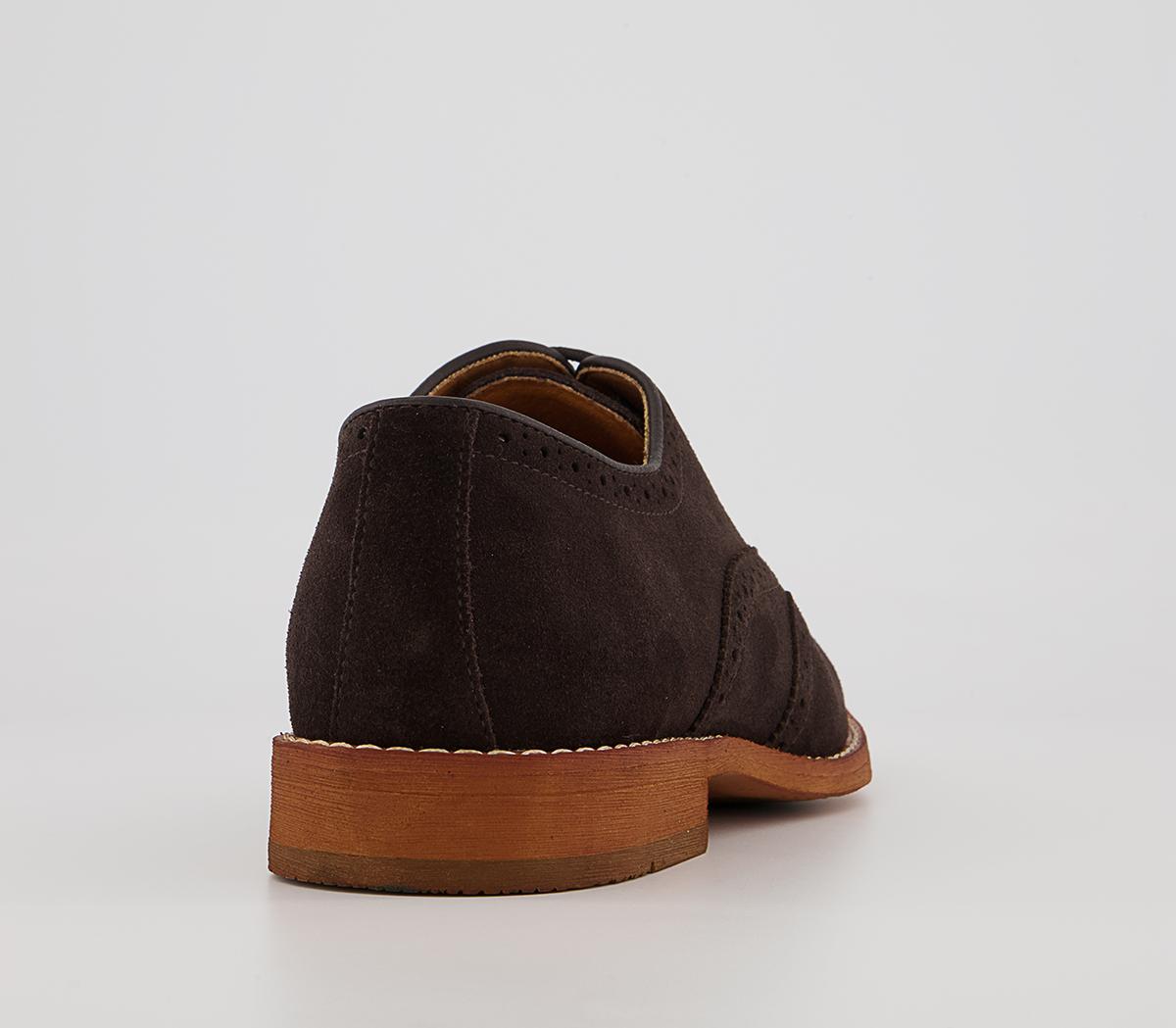 Office Meanest Oxford Brogues Office Meanest Oxford Brogues Brown Suede