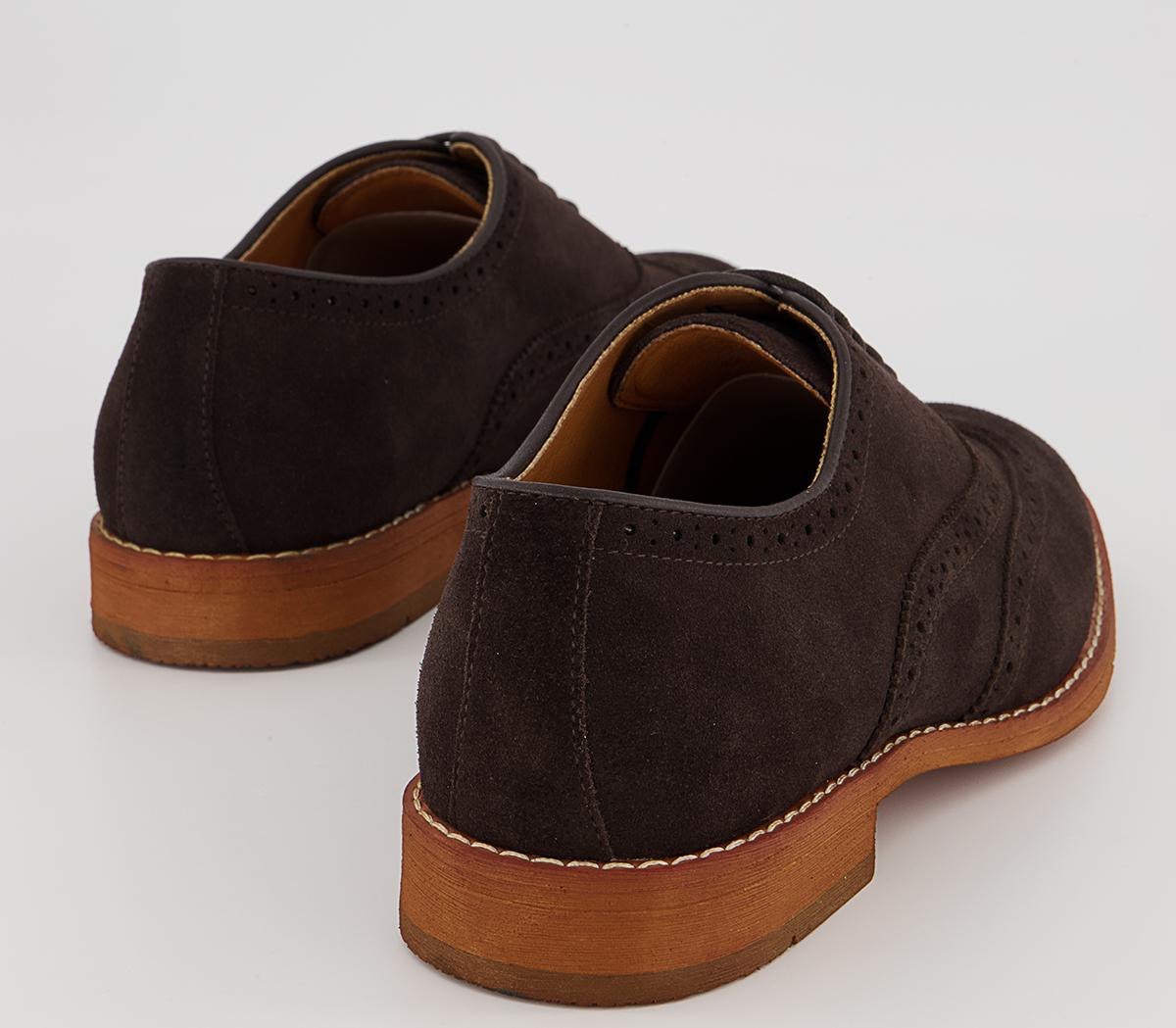 Office Meanest Oxford Brogues Office Meanest Oxford Brogues Brown Suede