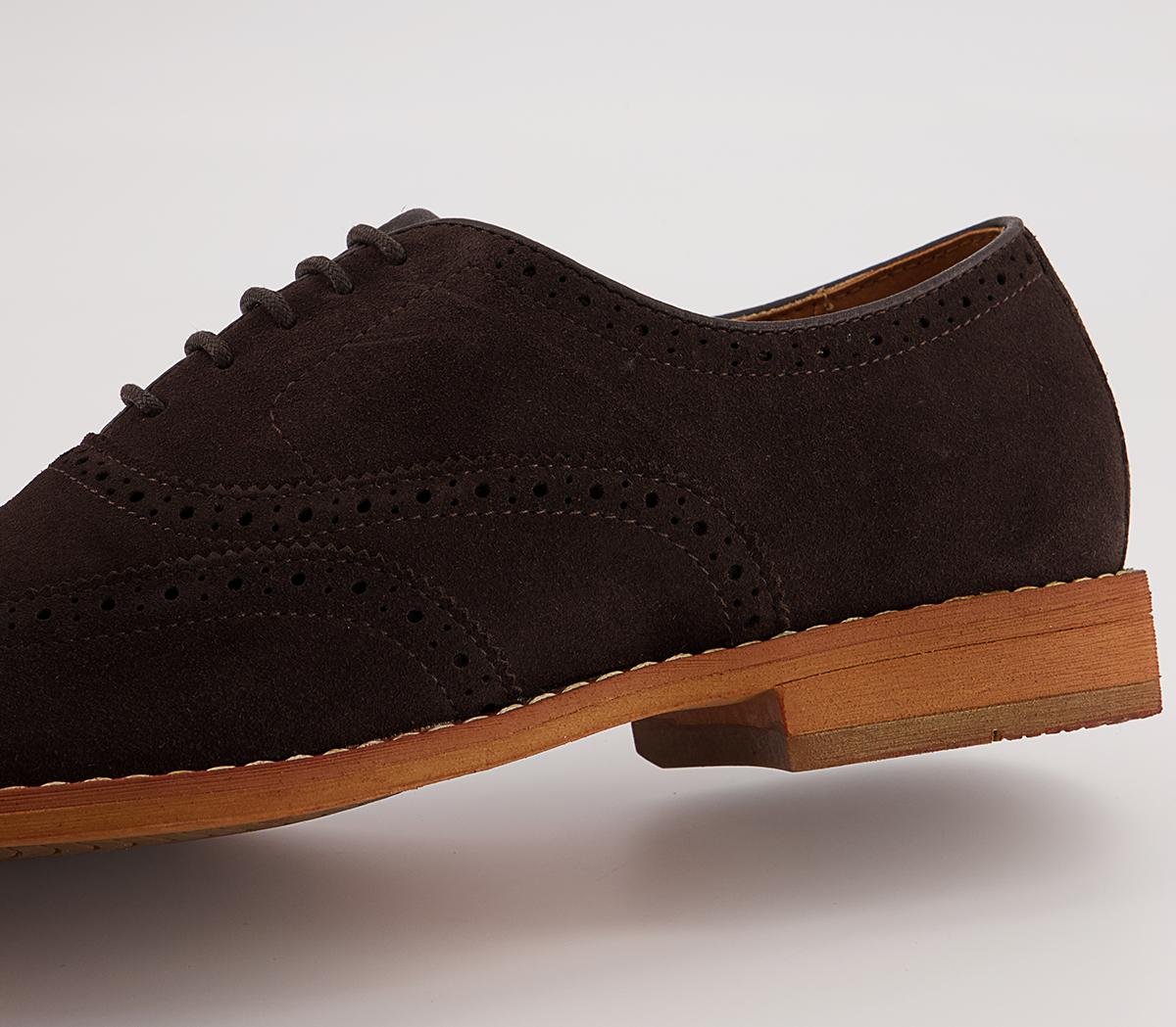 Office Meanest Oxford Brogues Office Meanest Oxford Brogues Brown Suede