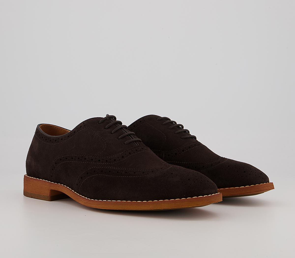 Office Meanest Oxford Brogues Office Meanest Oxford Brogues Brown Suede