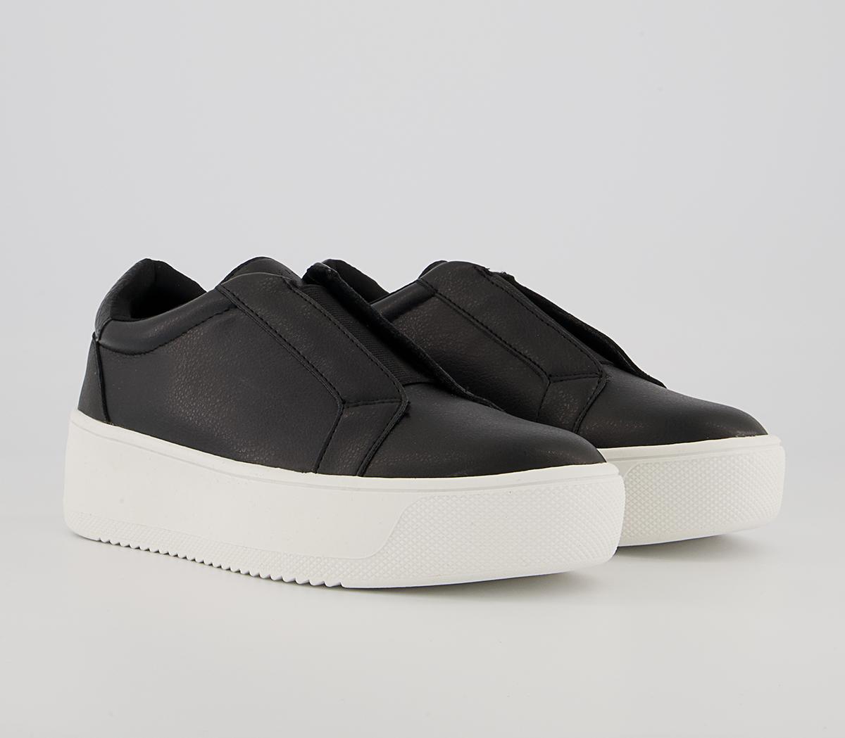 Office Fast Mover Flatform Slip On Trainers Office Fast Mover Flatform Slip On Trainers Black Mix