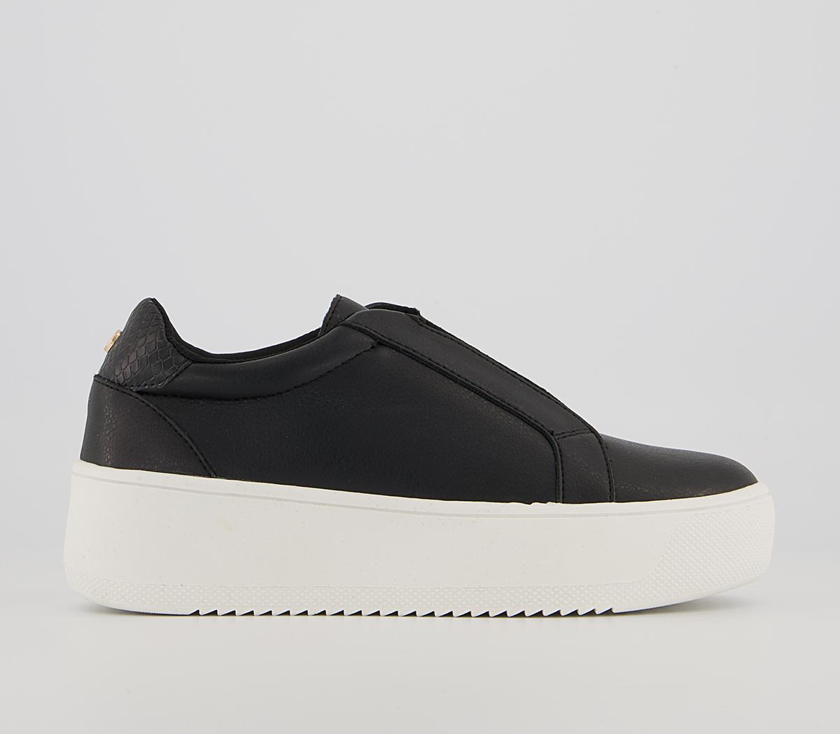 Office Fast Mover Flatform Slip On Trainers Office Fast Mover Flatform Slip On Trainers Black Mix