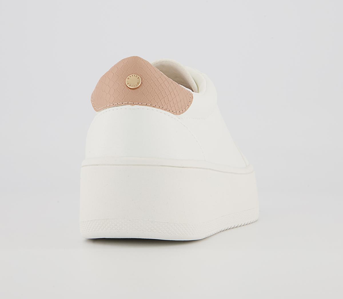 OFFICEFast Mover Flatform Slip On TrainersWhite Blush Mix