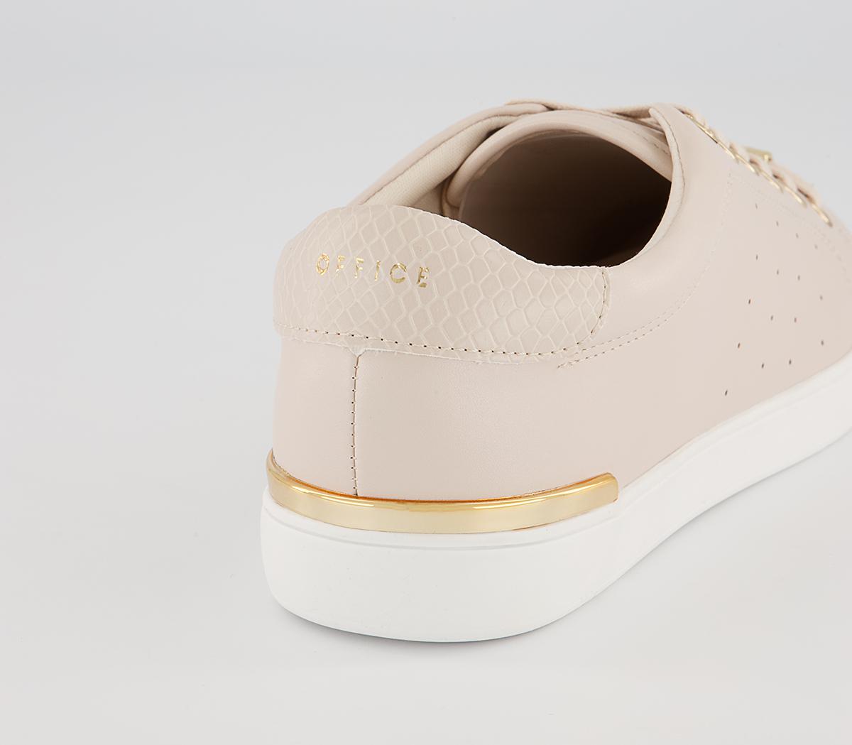 Office Framing Lace Up Trainers Office Framing Lace Up Trainers Soft Pink