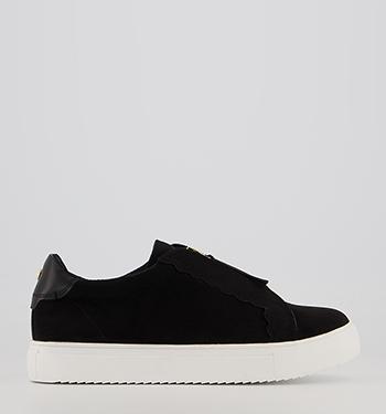 black trendy trainers