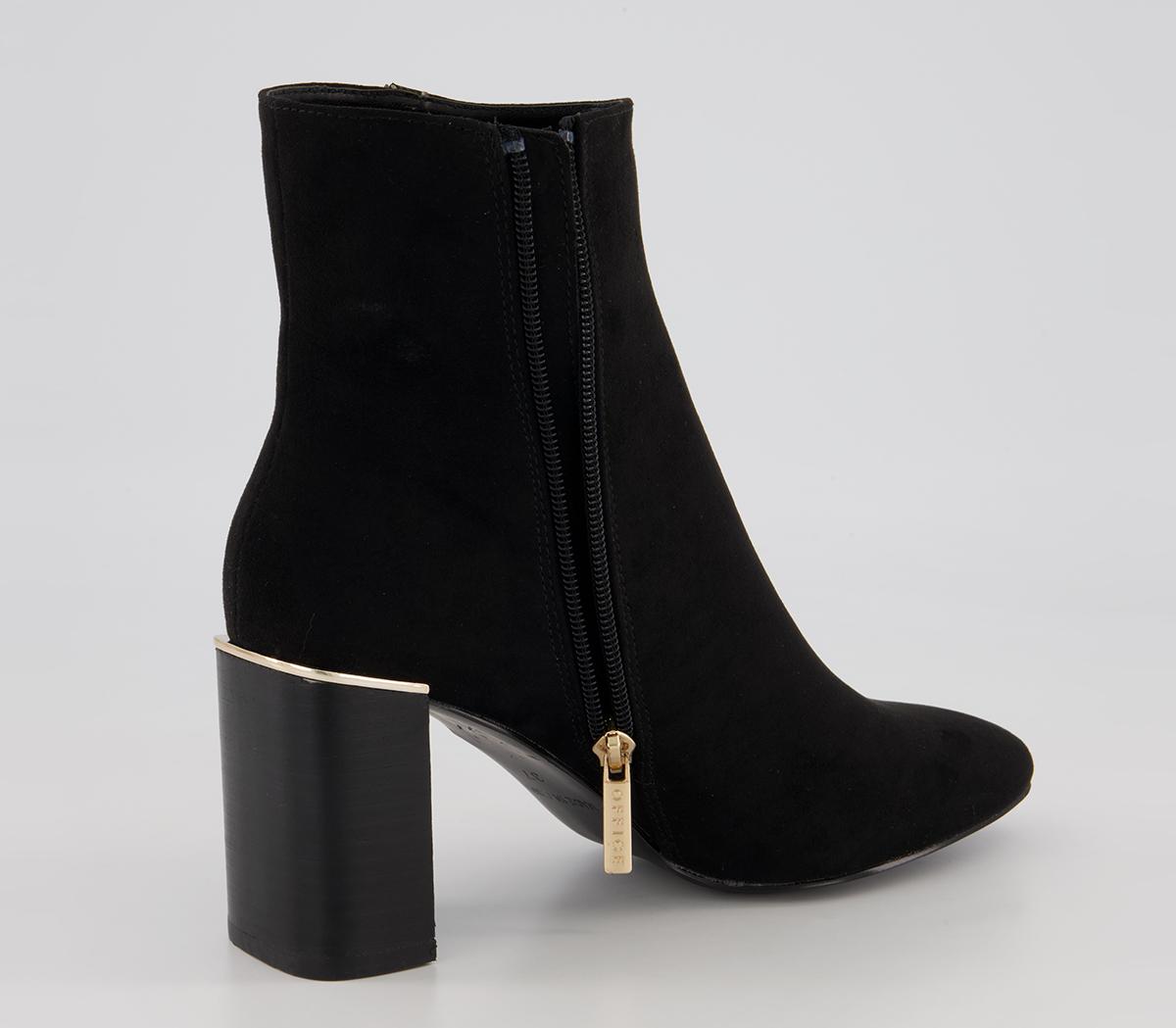 Office Amara Heel Clip Zip-Up Heeled Ankle Boots Office Amara Heel Clip Zip-Up Heeled Ankle Boots Black