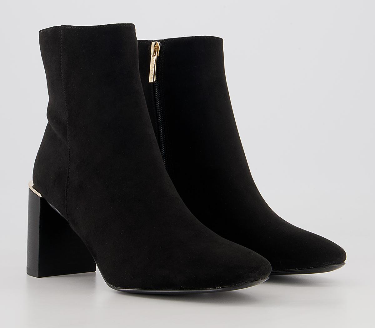 Office Amara Heel Clip Zip-Up Heeled Ankle Boots Office Amara Heel Clip Zip-Up Heeled Ankle Boots Black