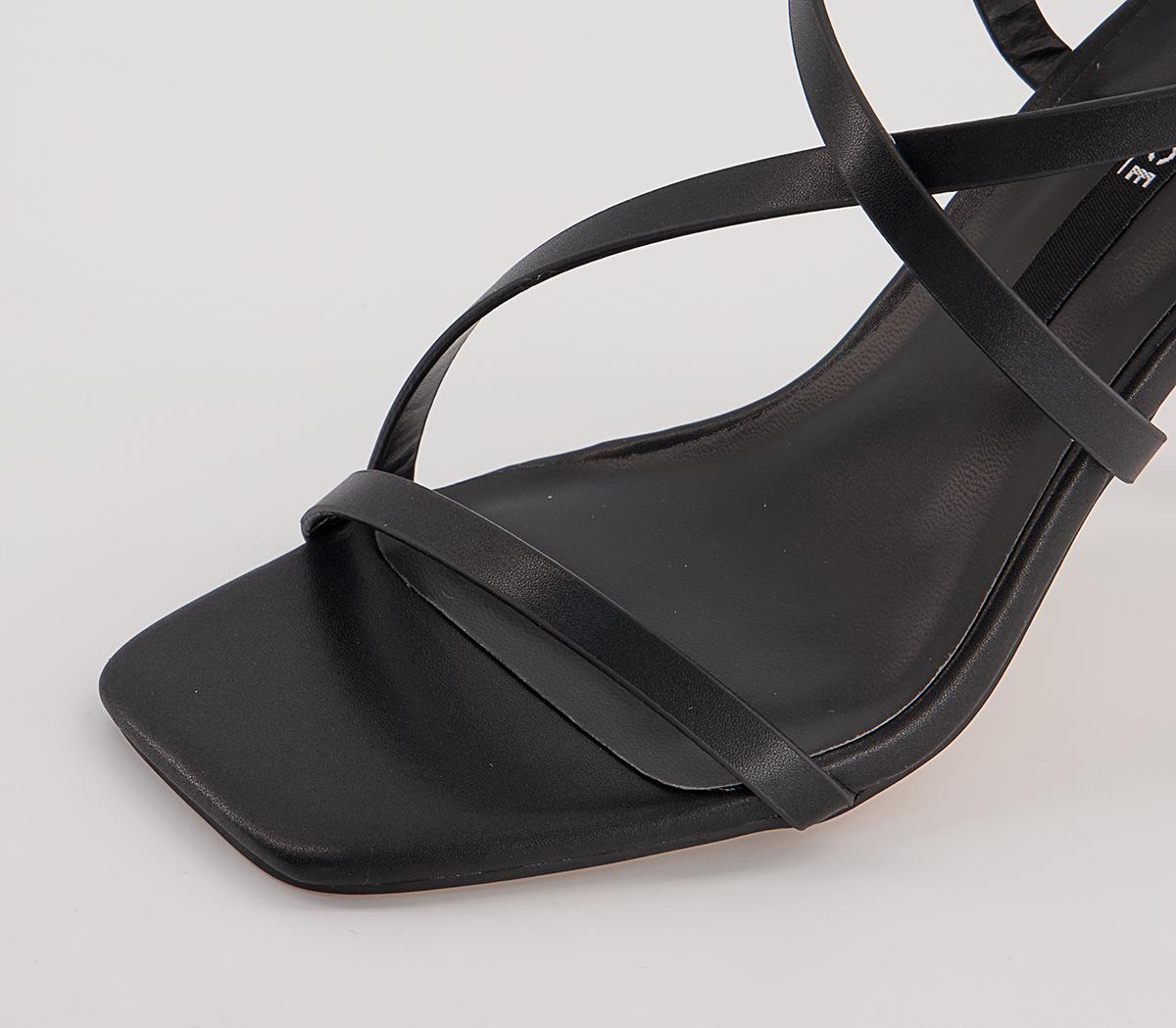 Office Malorie Strippy Heeled Sandals Office Malorie Strippy Heeled Sandals Black