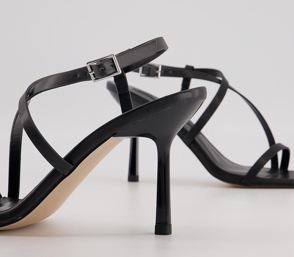 Office Malorie Strippy Heeled Sandals Office Malorie Strippy Heeled Sandals Black