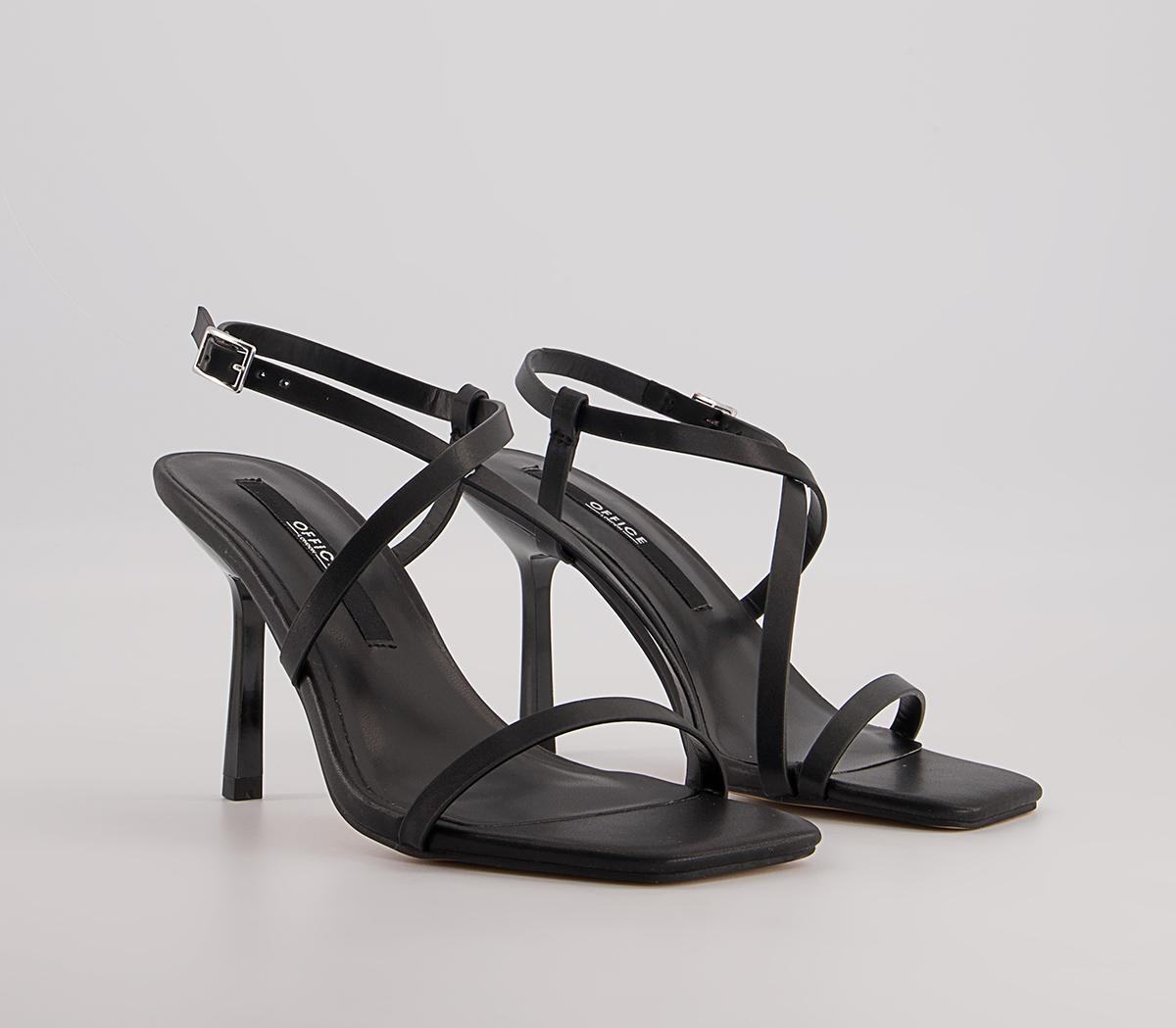 Office Malorie Strippy Heeled Sandals Office Malorie Strippy Heeled Sandals Black