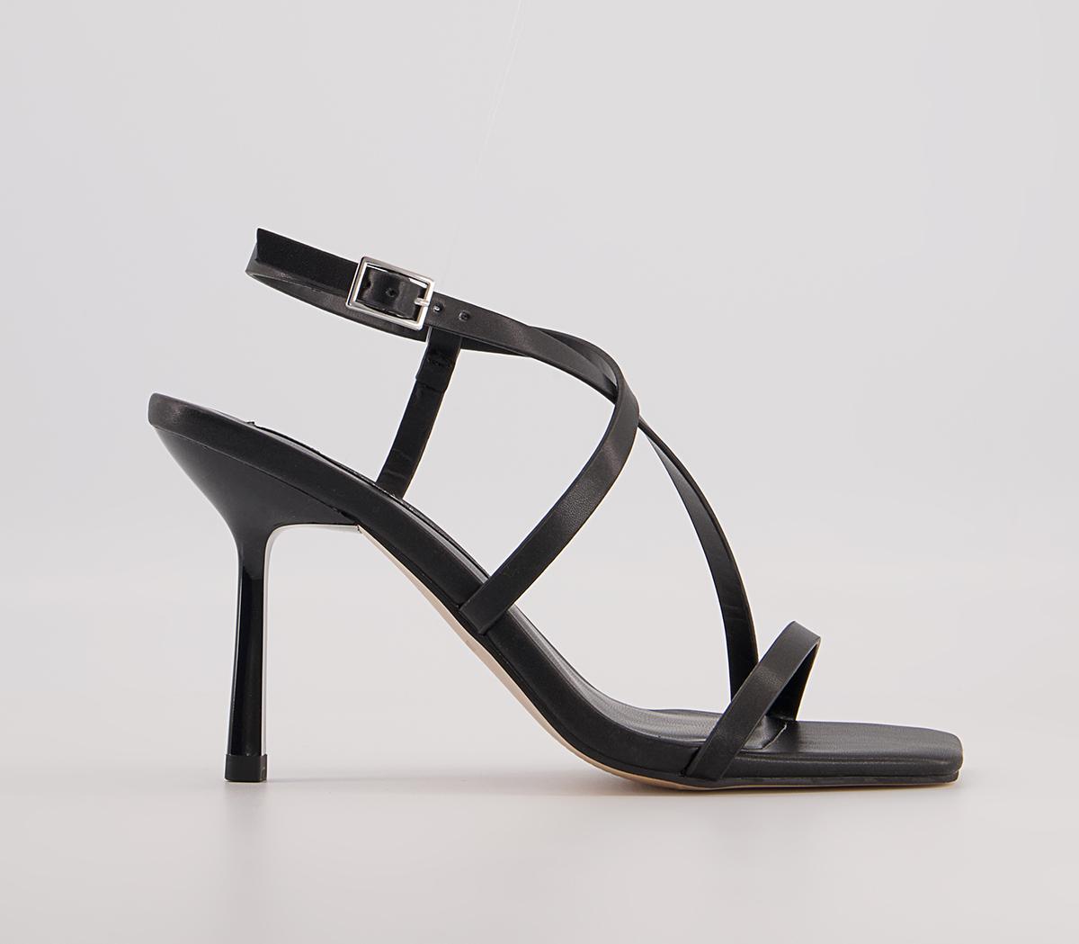 Office Malorie Strippy Heeled Sandals Office Malorie Strippy Heeled Sandals Black