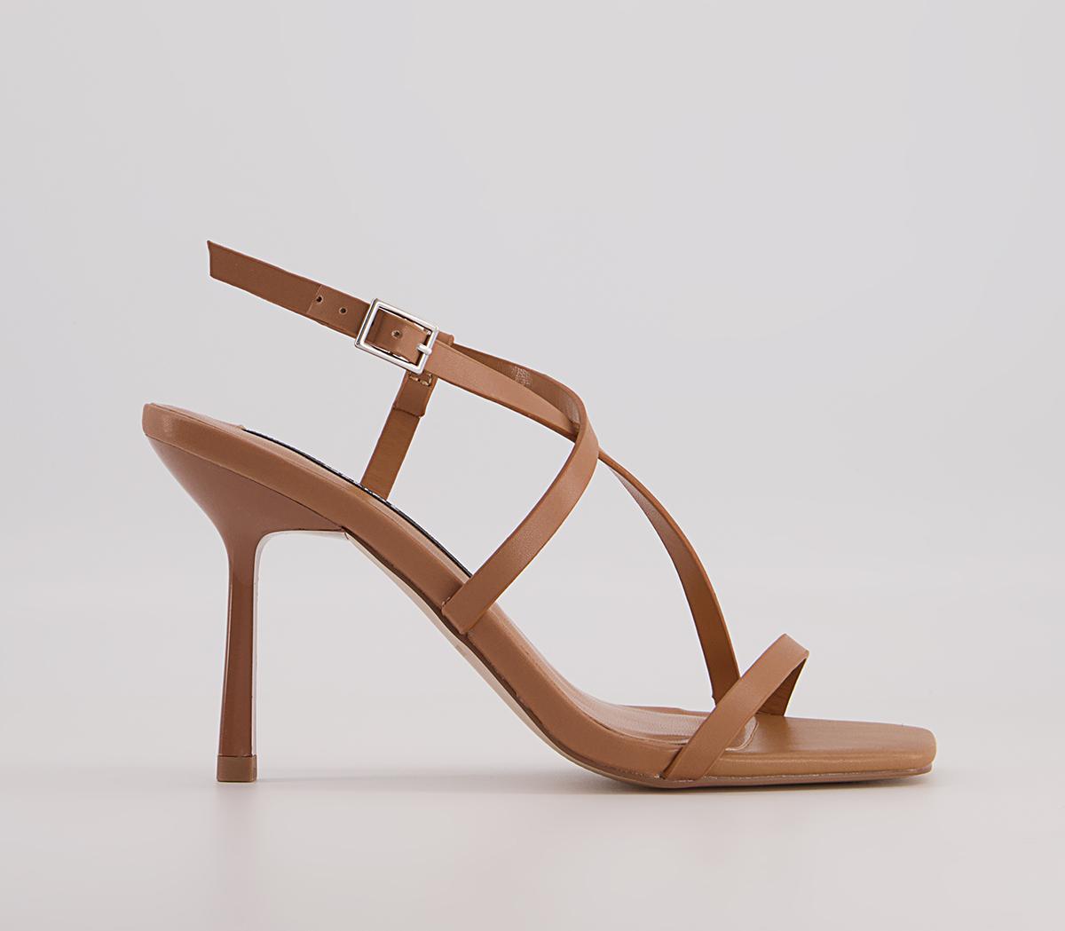 Strippy sales heeled sandals