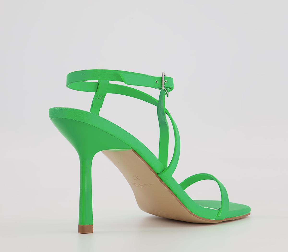 Office Malorie Strippy Toe Post Sandals Office Malorie Strippy Toe Post Sandals Green
