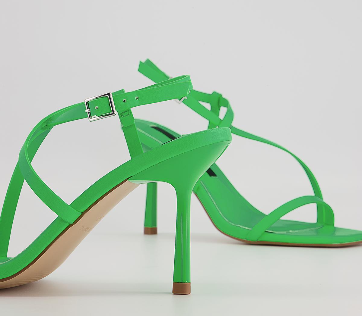 Office Malorie Strippy Toe Post Sandals Office Malorie Strippy Toe Post Sandals Green