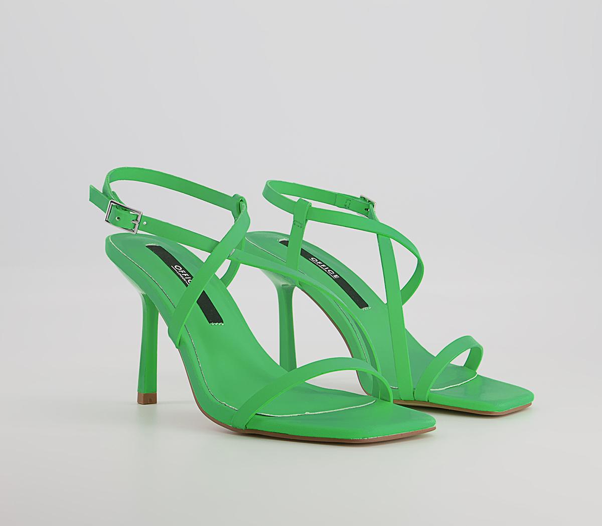 Office Malorie Strippy Toe Post Sandals Office Malorie Strippy Toe Post Sandals Green