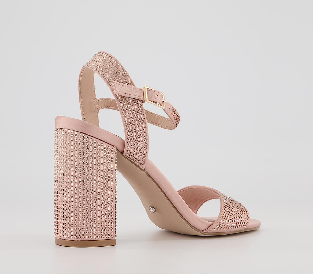 Office Mona Two Part Block Heels Office Mona Two Part Block Heels Nude Embelishment