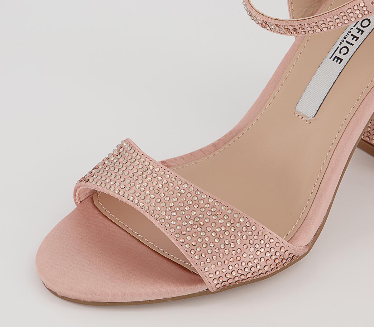 Office Mona Two Part Block Heels Office Mona Two Part Block Heels Nude Embelishment