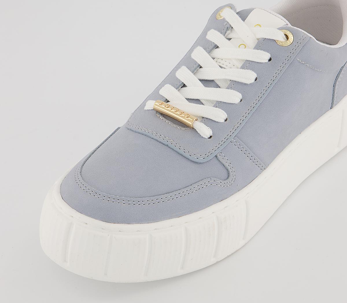 Office Fig Textured Sole Lace Up Trainers Office Fig Textured Sole Lace Up Trainers Blue