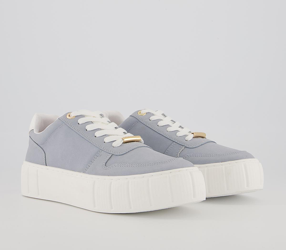 Office Fig Textured Sole Lace Up Trainers Office Fig Textured Sole Lace Up Trainers Blue