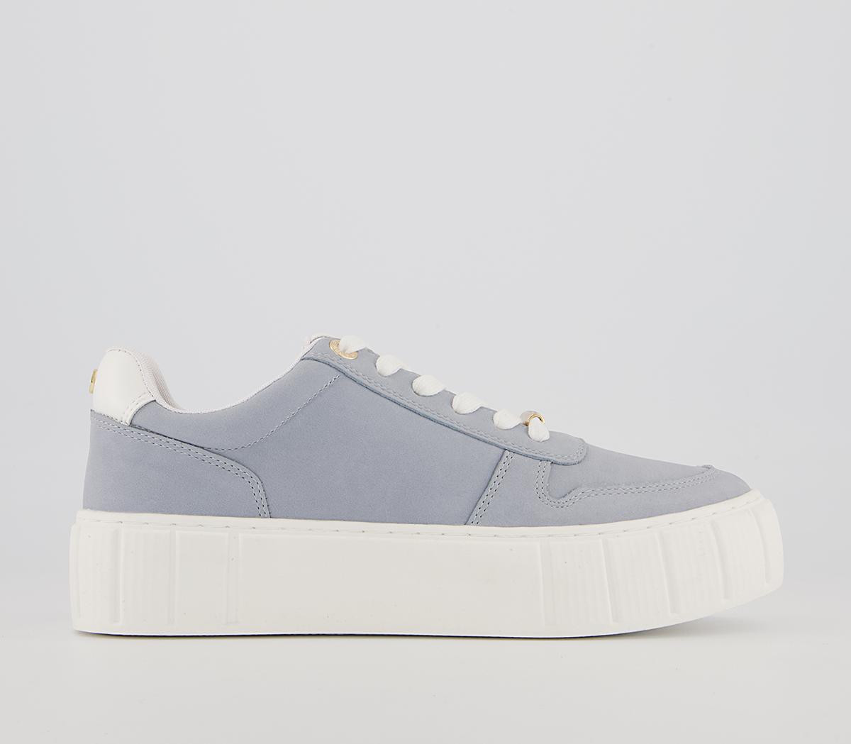 Office Fig Textured Sole Lace Up Trainers Office Fig Textured Sole Lace Up Trainers Blue