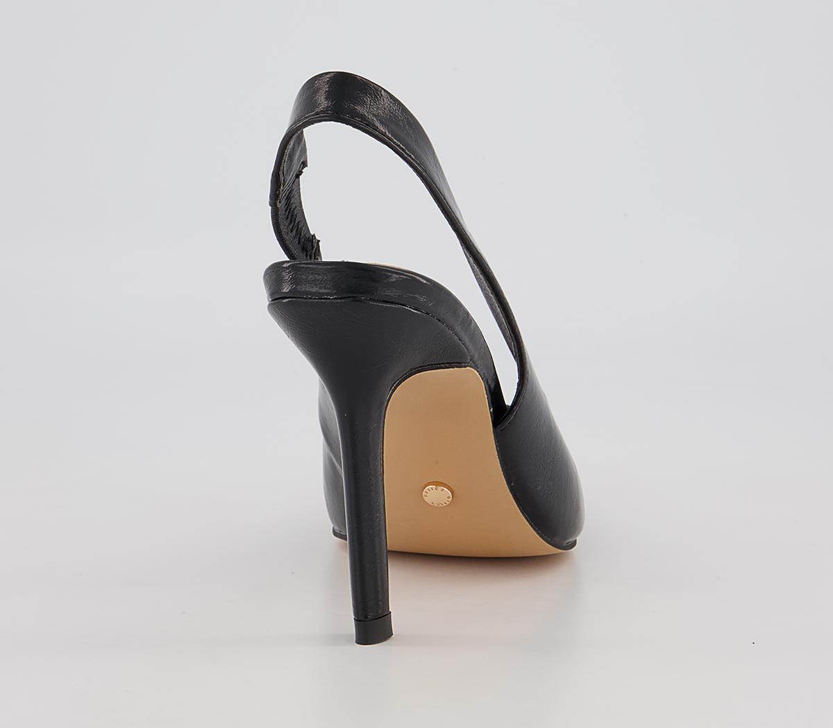 Office Hampton Slingback Pointed Court High Heels Office Hampton Slingback Pointed Court High Heels Black