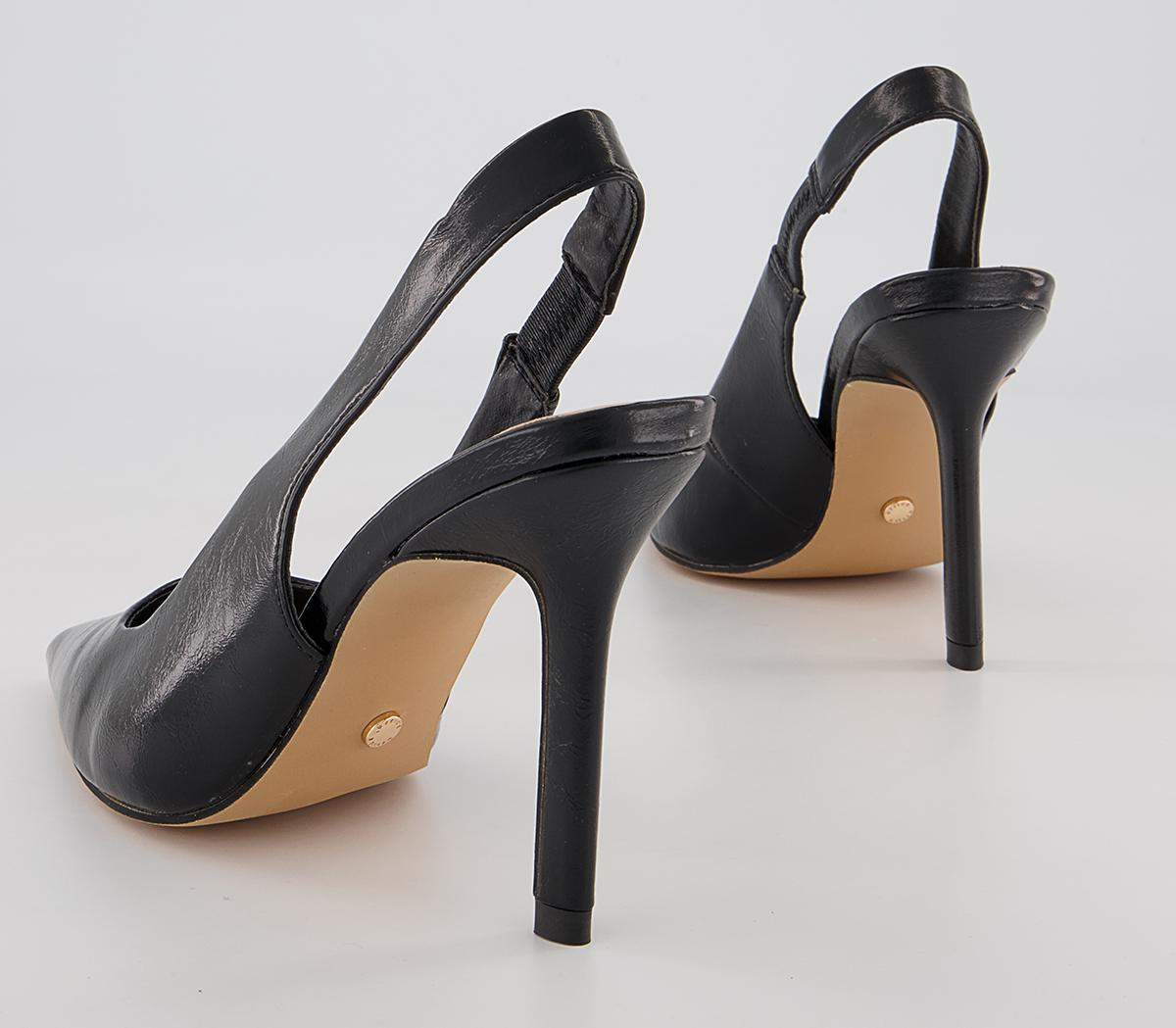Office Hampton Slingback Pointed Court High Heels Office Hampton Slingback Pointed Court High Heels Black