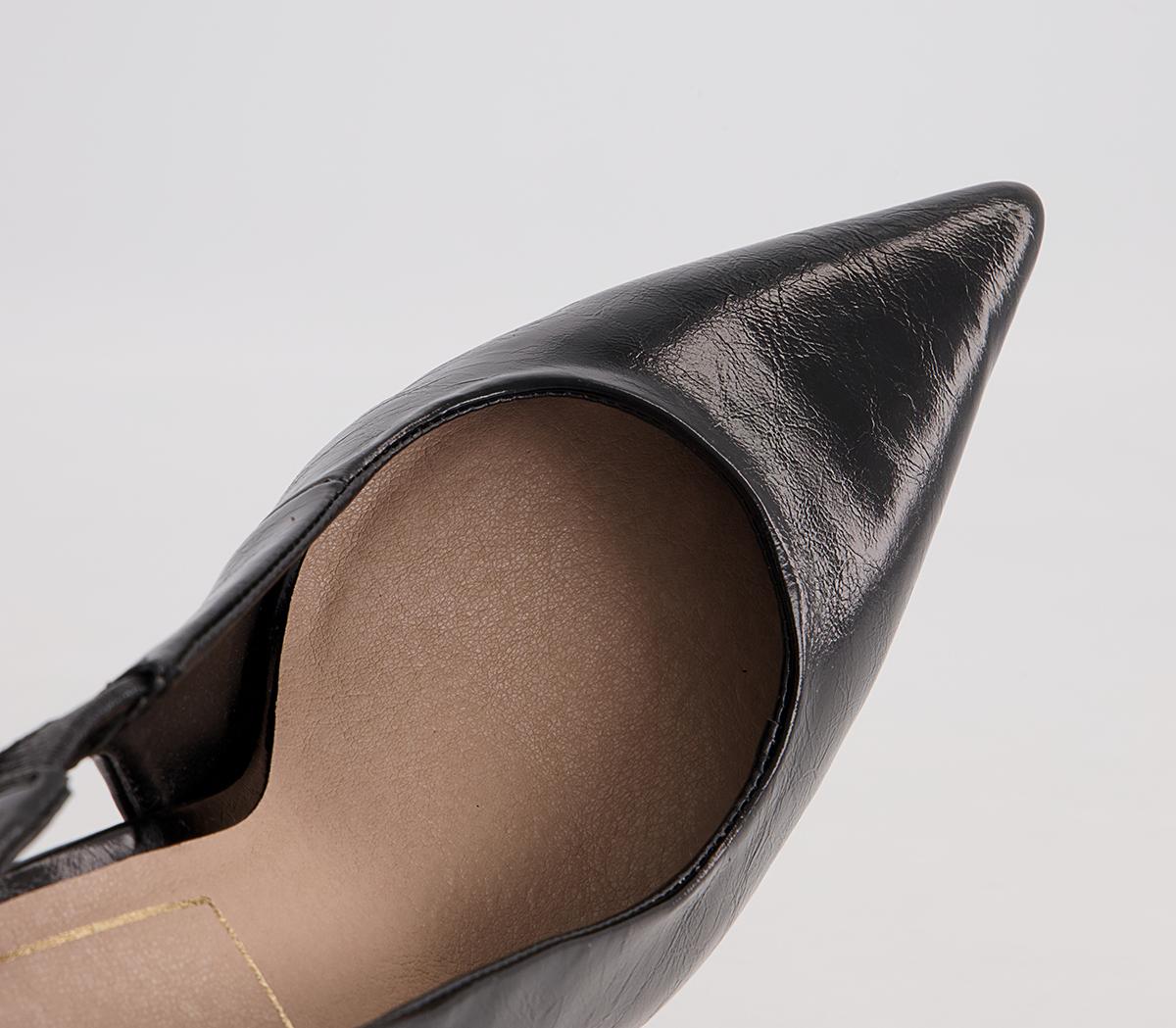 Office Hampton Slingback Pointed Court High Heels Office Hampton Slingback Pointed Court High Heels Black