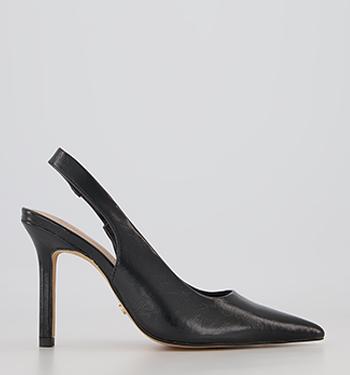 OFFICE Hampton Slingback Pointed Court  High Heels Black