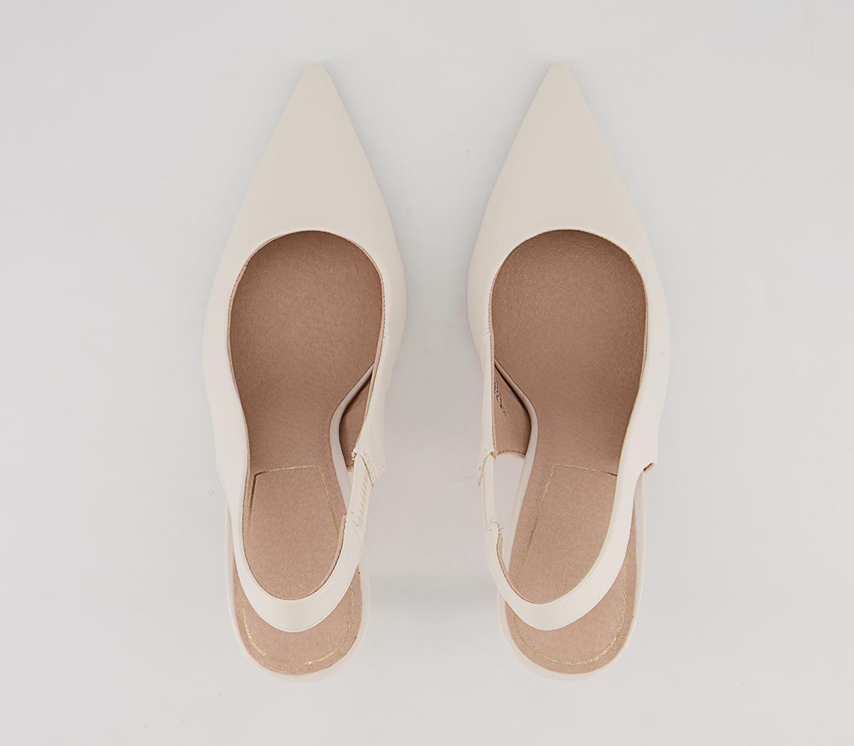 Office Hampton Sling Back Court High Heels Office Hampton Sling Back Court High Heels Off White