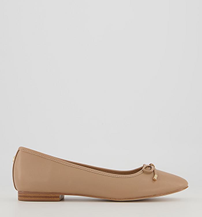 Office Filo Bow Ballerina Shoes Nude