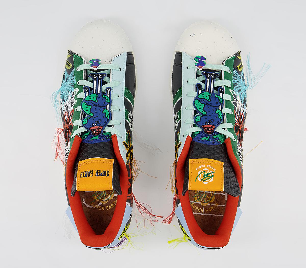 adidas Consortium Sean Wotherspoon Sw Superstar Trainers adidas Consortium Sean Wotherspoon Sw Superstar Trainers Black Multi