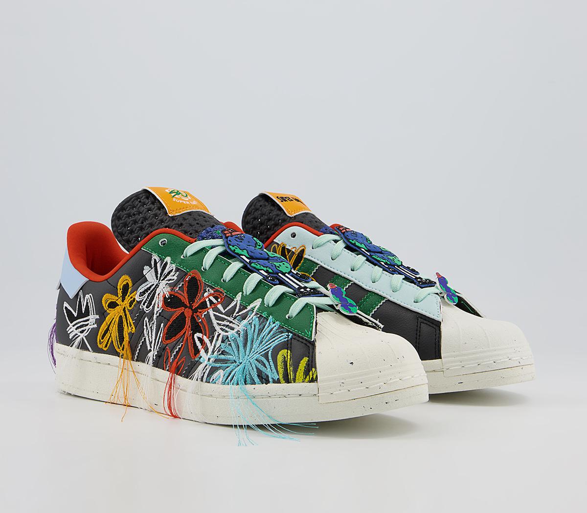adidas Consortium Sean Wotherspoon Sw Superstar Trainers adidas Consortium Sean Wotherspoon Sw Superstar Trainers Black Multi